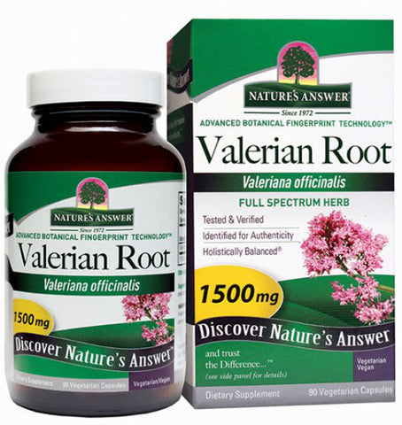 NATURE'S ANSWER - Valerian Root 1,500 mg - 90 Vegetarian Capsules