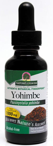 NATURE'S ANSWER - Yohimbe Bark Alcohol Free Extract - 1 fl. oz. (30 ml)