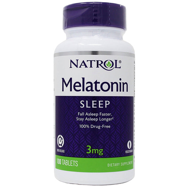 NATROL - Melatonin 3 mg Time Release - 100 Tablets