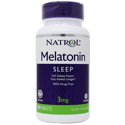 NATROL - Melatonin 3 mg Time Release - 100 Tablets