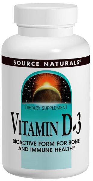 SOURCE NATURALS - Vitamin D-3 5000 IU - 200 Softgels