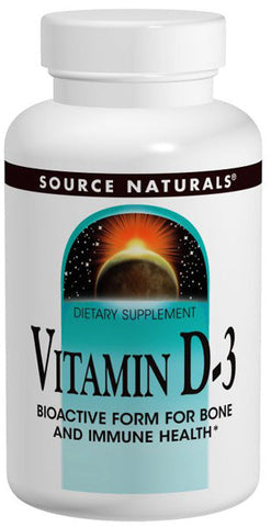 SOURCE NATURALS - Vitamin D-3 5000 IU - 200 Softgels