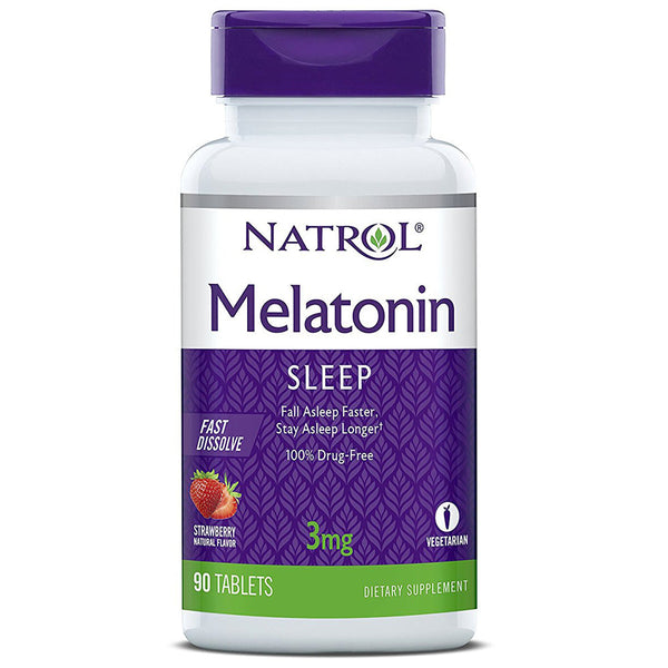 NATROL - Melatonin 3 mg Fast Dissolve - 90 Tablets