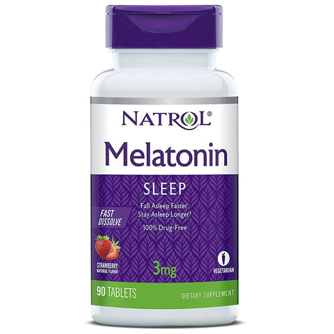 NATROL - Melatonin 3 mg Fast Dissolve - 90 Tablets