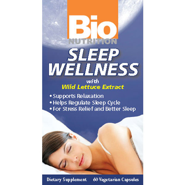 BIO NUTRITION - Sleep Wellness with Wild Lettuce Extract - 60 Vegetarian Capsules