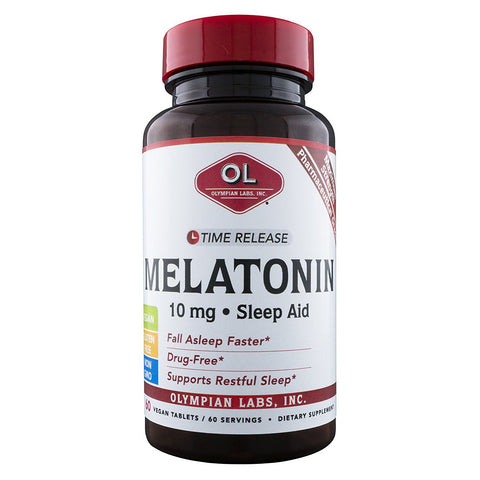OL - Melatonin 10 mg Time Release - 60 Vegetarian Tablets