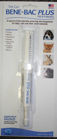PET AG - Bene-Bac Plus Pet Gel 15 gm. (Carded) - 1 Syringe