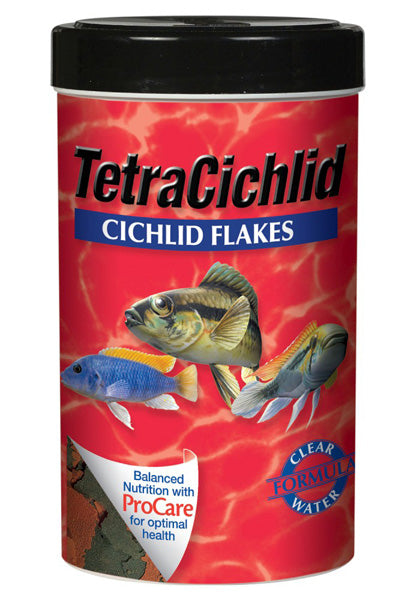 TETRA - Cichlid Flakes Fish Food Large - 5.65 oz. (160 g)