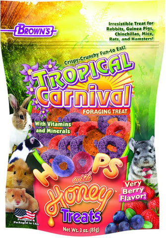 F.M. BROWN'S - Tropical Carnival Hoops & Honey Treats - 3 oz. (85 g)