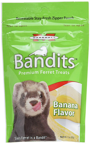MARSHALL - Bandits Premium Ferret Treat Banana Flavor - 3 oz. (85 g)