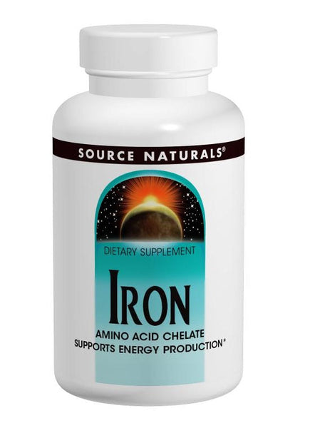 SOURCE NATURALS - Iron Chelate 25 mg - 100 Tablets