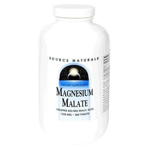 SOURCE NATURALS - Magnesium Malate (1250 mg) - 360 Tablets