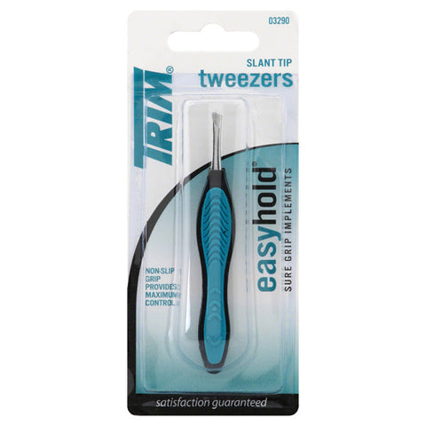 TRIM - Easy Hold Tweezer Slant Tip - 1 Tweezer