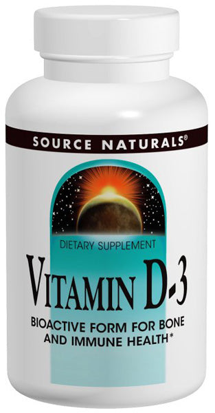 SOURCE NATURALS - Vitamin D  1000 IU - 200 Tablets