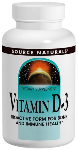 SOURCE NATURALS - Vitamin D  1000 IU - 200 Tablets