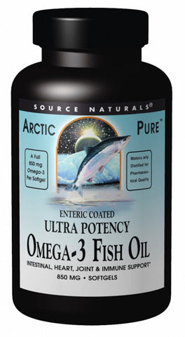 SOURCE NATURALS - ArcticPure Ultra Potency Omega-3 Fish Oil (850 mg) - 30 Softgels