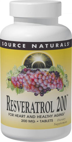 SOURCE NATURALS - Resveratrol 200 - 60 Capsules